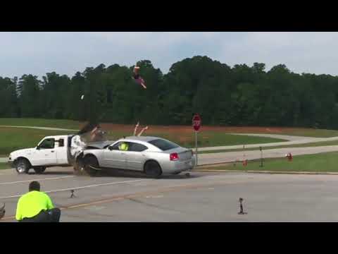 Crash test shows why you should never ride in the back of a pickup truck