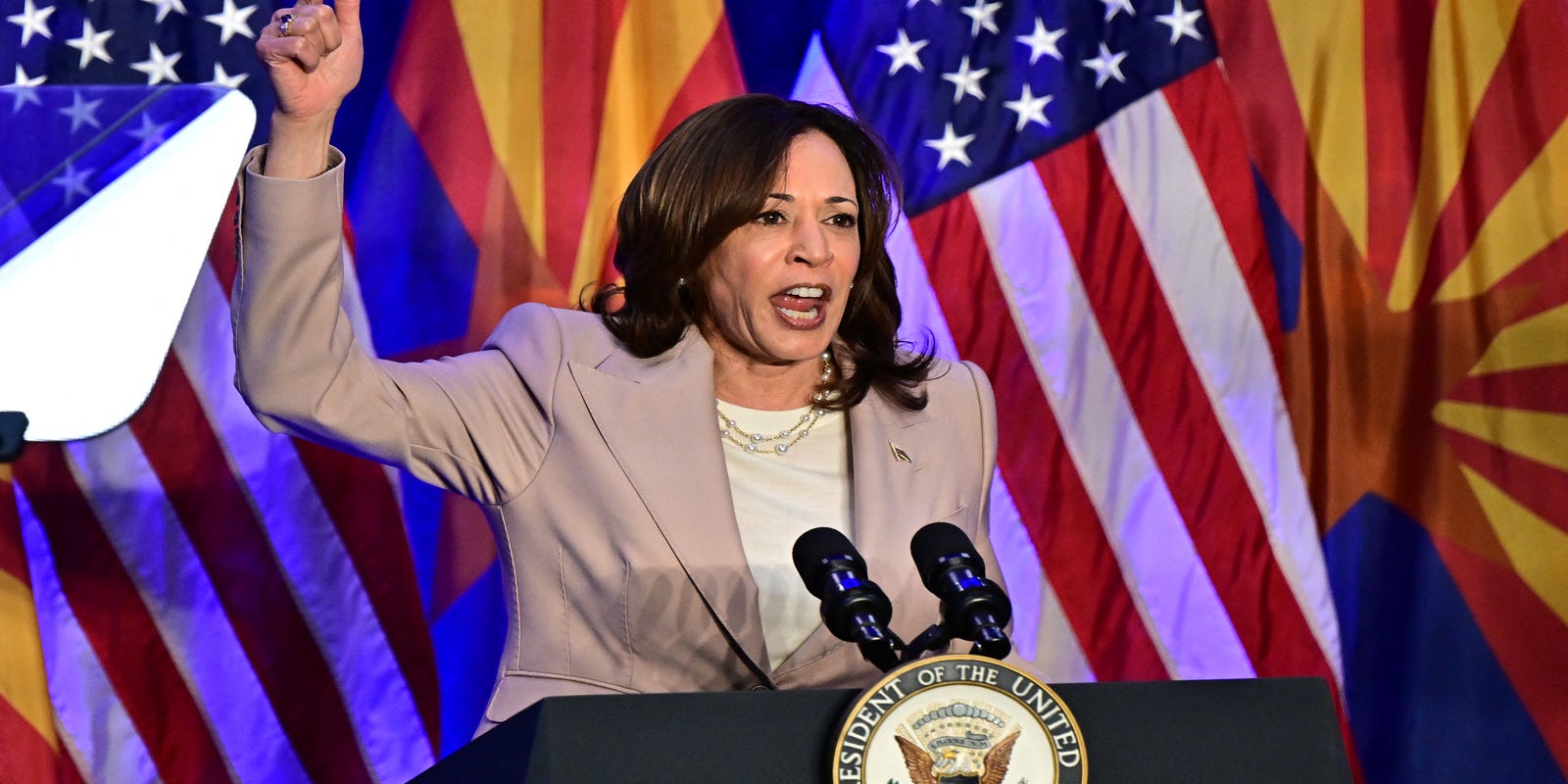 'Biggest aftershocks yet.' Kamala Harris blasts Trump over Arizona's near-total abortion ban