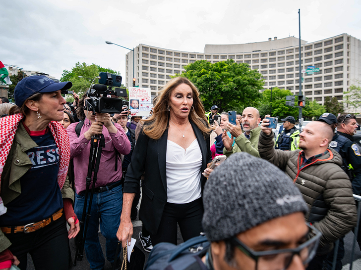 Caitlyn Jenner Confronts Pro-Palestinian Protesters at Correspondents' Dinner