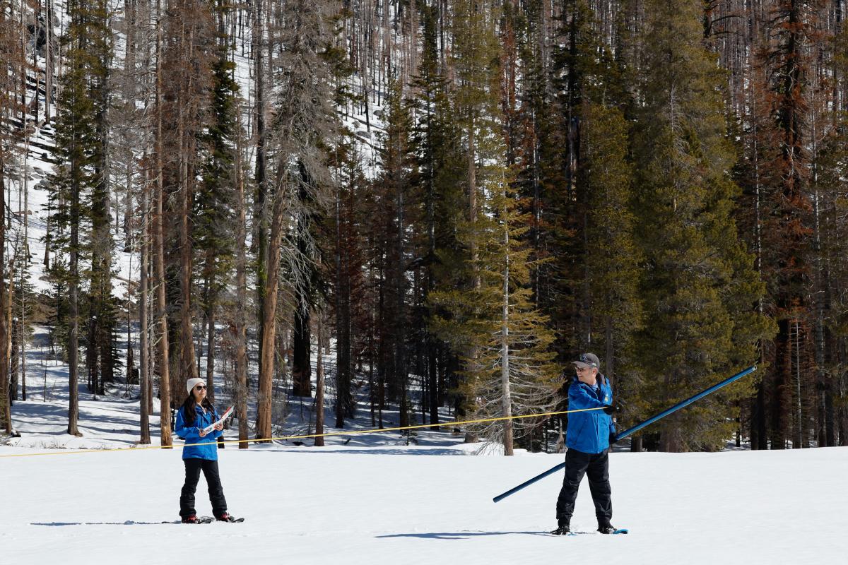 'Great news': California snowpack above average for 2nd year in a row