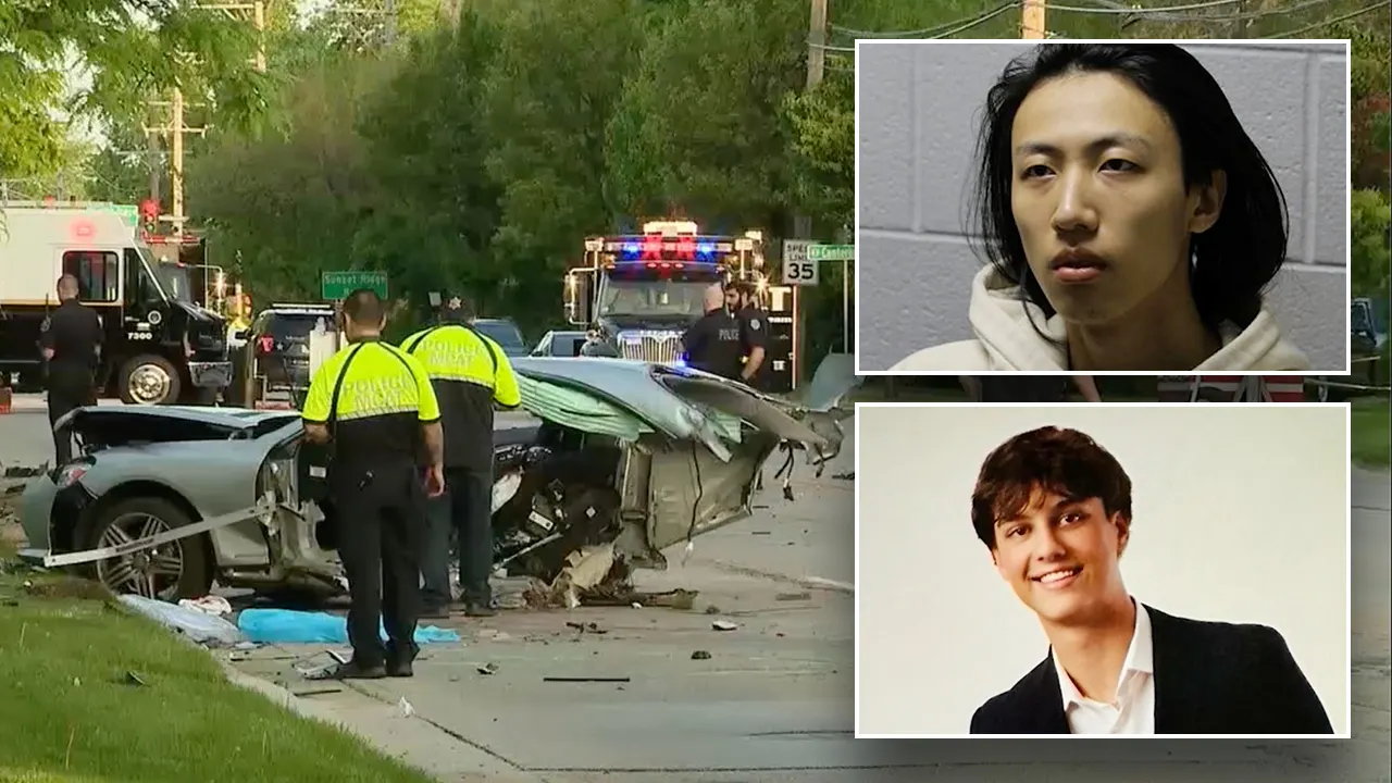 A collision kills a high school senior nearing graduation after a college student allegedly drives at 131 mph while intoxicated