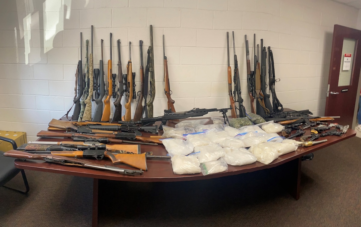 Convicted felon facing drug and weapons charges after bust in north GA