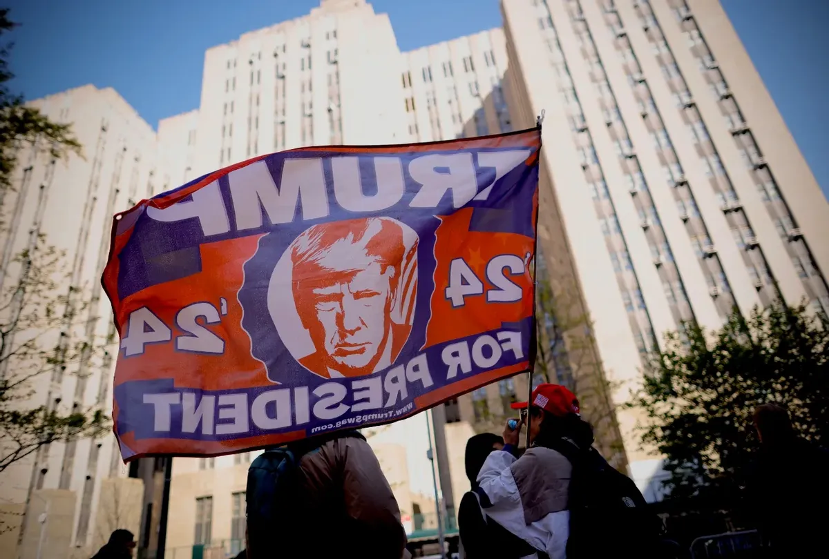 Outside Donald Trump's N.Y. trial, "Line Dudes" wait all night